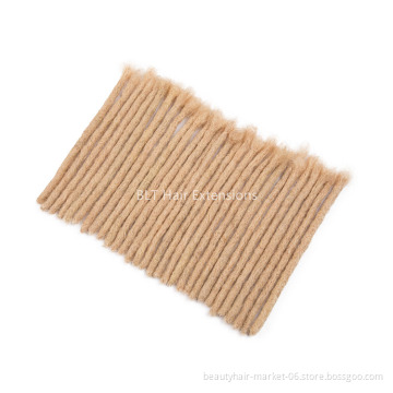 China factory handmade faux dreadlock blonde dreadlock extension 100% human hair dreadlock extensions